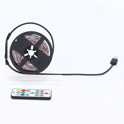 AMIR LED pásik, 2,5M 75LED LED pásik 5050 RGB Fairy Lights, LED svetelný pás s diaľkovým ovládaním,