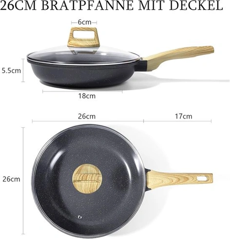 Keramická nepriľnavá panvica s pokrievkou GiPP