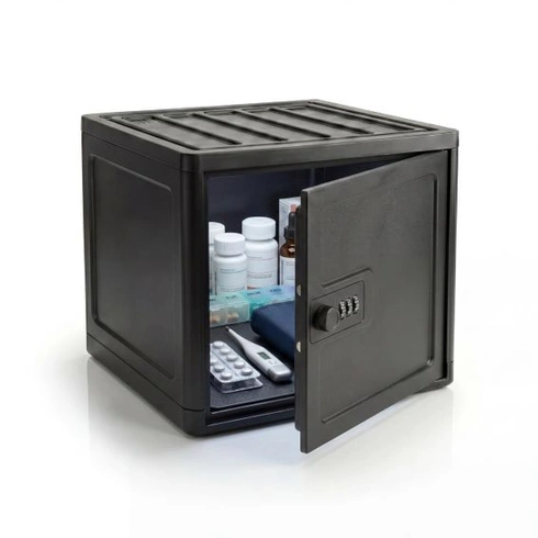 Uzamykatelný box Silvergear černý, 30×24×20