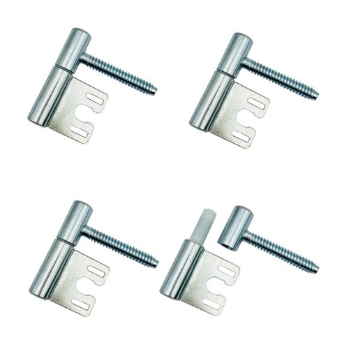 Oceľové závesy do rámu Ø 13,5x63mm s doštičkou, renovačné pánty, závesné pánty, dverné pánty,