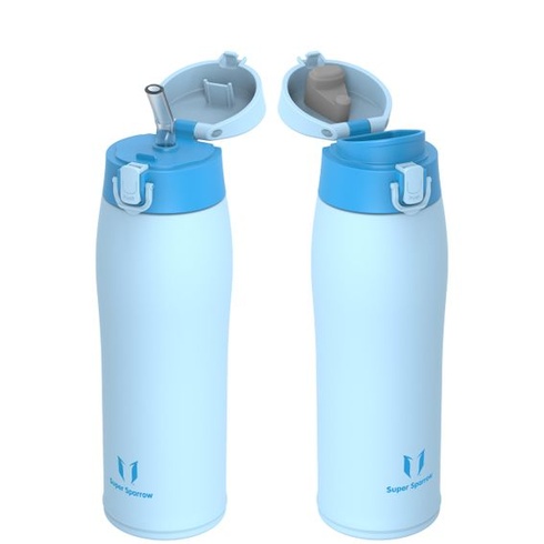 Fľaša na pitie Super Sparrow z nerezovej ocele 18/8 - 750 ml - bez BPA, nepriepustný termohrnček, fľaša