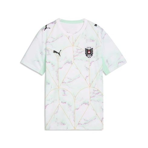 PUMA Chlapčenský dres Rakúsko Replika Jr 2026 Tričko 164 Puma Bielo-mätovo melt