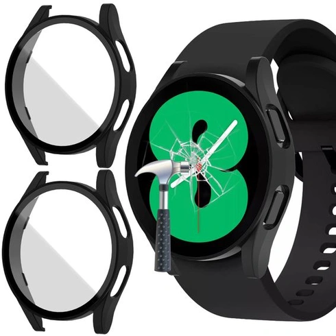 [2 ks puzdier pre Samsung Galaxy Watch 4/FE 40mm sklenené ochranné puzdro, HD odolné proti