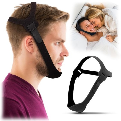 Podbradný pásik proti chrápaniu pre mužov, ženy a užívateľov CPAP prístrojov. Účinné riešenie proti