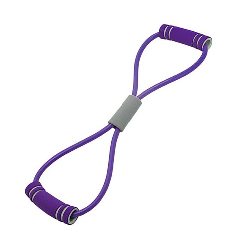 Elastický pás v tvare osmičky, fitness strečový pás, posilňovací pás, PVC, všestranný elastický pás