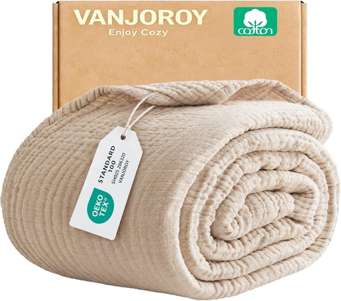 Hebká deka VANJOROY mušelínová
