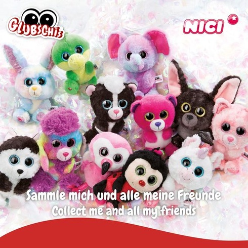 NICI Glubschis: Originál – Glubschis Rabbit Spotties 15cm – Plyšový králík s velkýma očima –