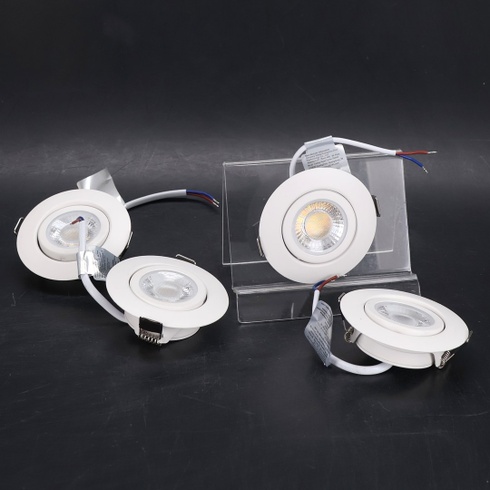 LED zapustené bodové svetlá 230V Stmievateľné biele LED bodové svetlá 6W IP44 zapustené svetlá do