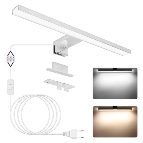 NIORSUN LED osvetlenie kúpeľňového zrkadla 12W 40cm, dvojfarebné, teplota 4000K 6000K, 1100LM,