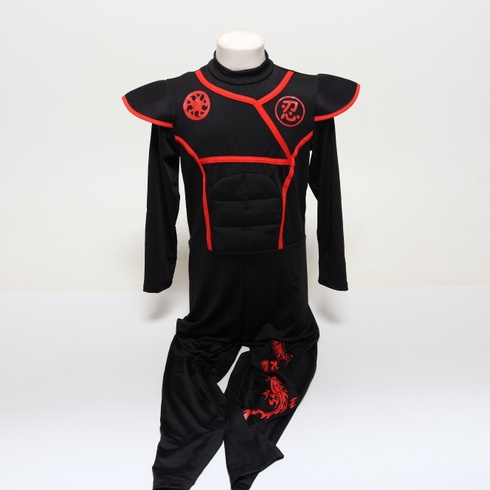 Kostým nindžov pre deti Spooktacular Creations Boys Ninja s dýkami ninja a vrhacími hviezdami,