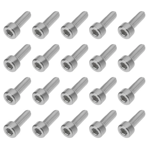 20 kusov skrutiek M4 x 16 mm na rámy fliaš na bicykel z nerezovej ocele, kompatibilných s väčšinou rámov