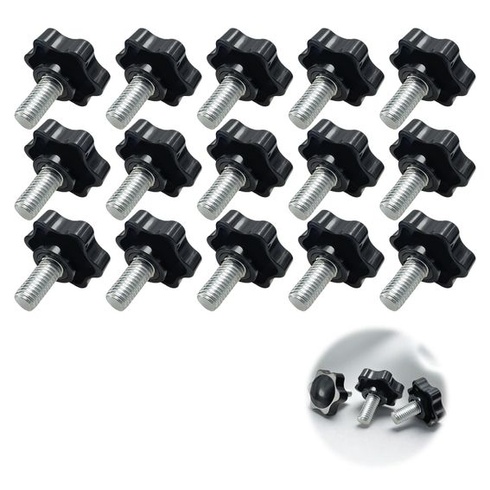 15 kusov hviezdicových matíc, krídlových matíc M8 x 30 mm, hviezdicových skrutiek, skrutiek, vrúbkovaných