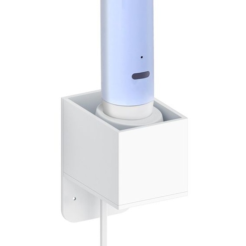 Nástenný držiak Linkidea pre nabíjačku elektrických zubných kefiek s organizérom kábla,