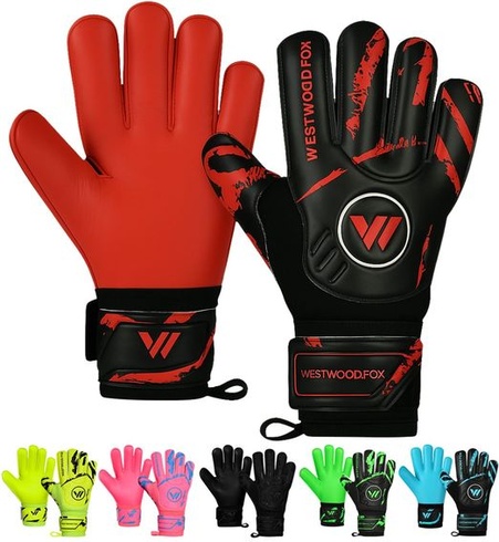 Brankárske rukavice WESTWOOD FOX Fingersave pre futbalových brankárov pre deti, mládež a dospelých, od