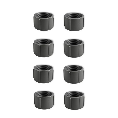 PVC zátka s vnitřním závitem BSP PN16, 8 kusů (25 mm)