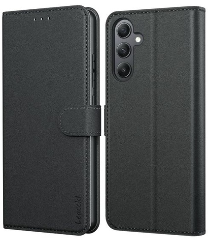 Pouzdro na telefon pro Samsung Galaxy A35 5G, prémiové pouzdro z PU kůže, nárazuvzdorné