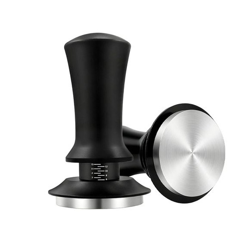53mm pružinový tamper na kávu, tamper na espresso s konštantným tlakom 15,5 kg, závitová základňa z