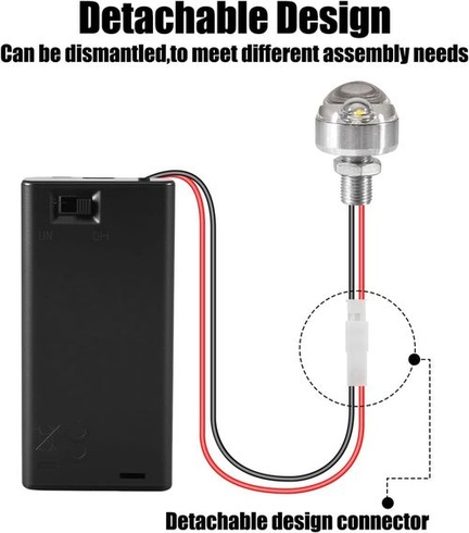Joycabin 2dílná miniaturní LED světla do domečků pro panenky, mini světla s držákem na AA baterie,