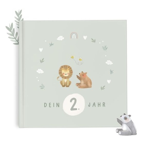 Detský fotoalbum Mintkind HB-Baby-2LJ-Salbei