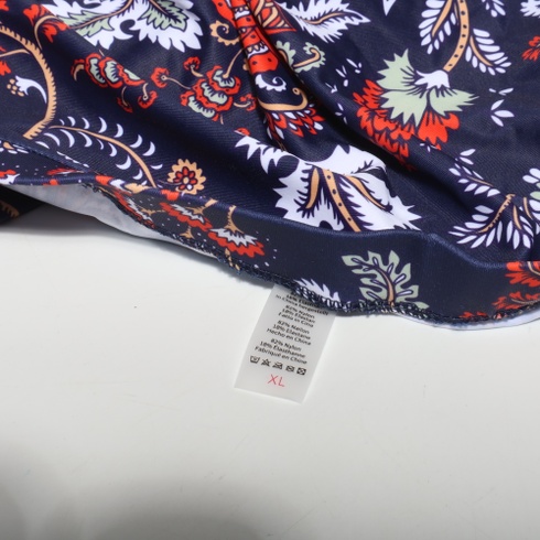 Dámské bikiny Voqeen s vysokým pasem, push-up strihem, výstřihem do V, kříženými volánky a