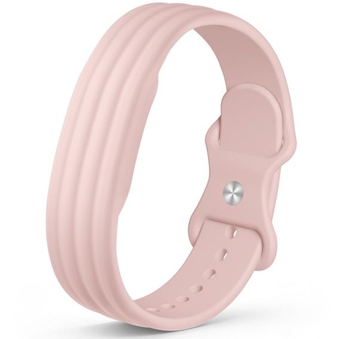 Silikonový náramek kompatibilní s Google Fitbit Air, růžový, velikost S