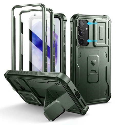 Pouzdro Dexnor kompatibilní s Samsung Galaxy A55 5G s vestavěným posuvným krytem fotoaparátu,