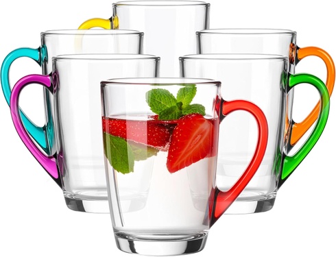 Skleněné hrnky Glasmark KROSNO 1992, 6ks