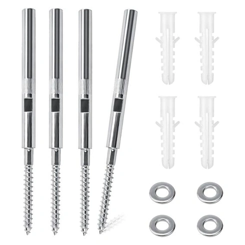 4 x plávajúce konzoly políc, neviditeľné konzoly nástenných políc Ø8x150 mm, podpery políc 8 mm,