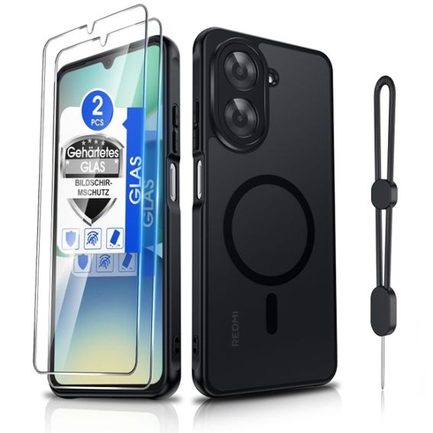 Magnetické puzdro Dizn pre Xiaomi Redmi A5 4G/Poco C71 4G: 2 ochranné sklá z tvrdeného skla,