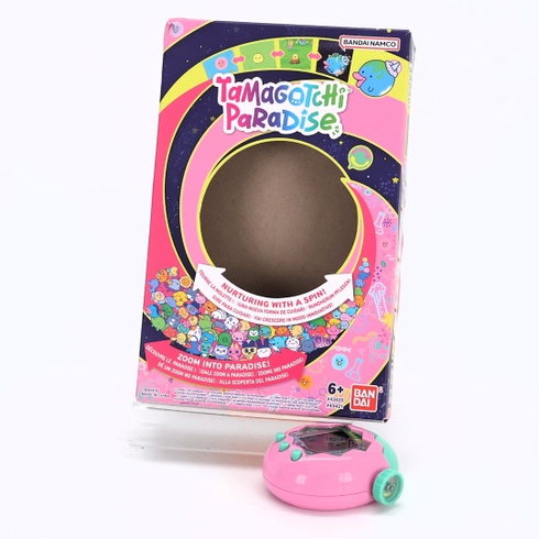 TAMAGOTCHI Bandai Paradise Terra - Virtuálny maznáčik k starostlivosti, interaktívny v taliančine, Zoom Wheel
