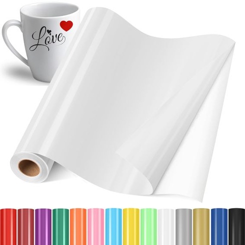 Samolepicí plotrová fólie vinylová, samolepicí vinylová plotrová fólie bílá 30,5x400cm bílá
