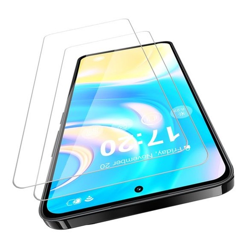 Ochranné sklo VideoSecu z tvrzeného skla pro Xiaomi Redmi Note 13, balení 2 kusů, čtečka otisků
