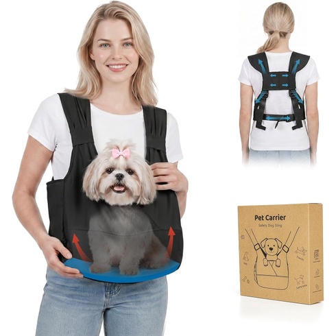 Taška pre psa Supet 135-Bag-DE-Black-S