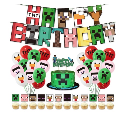 Veľká narodeninová sada Minecraft Pixel 49ks