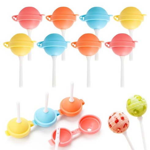 Forma na zmrzlinu Lollipop, sada 8 foriem na lízanky, silikónové formy na zmrzlinu, mini formy na