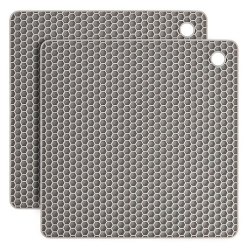 Flintronic chrániče pánví, balení 2 kusů, 32 cm tepelně odolné, čtvercové, nastavitelná velikost,