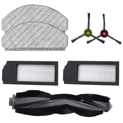 Náhradné diely pre vysávače Ecovacs Deebot X1 Plus, 1 x valcová kefa, 2 x filtre, 2 x bočné