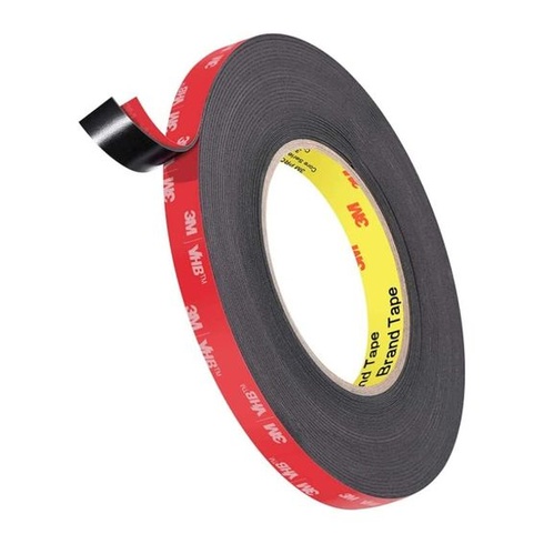 DPM Tapes - 3M VHB 5952 Oboustranná černá akrylová pěnová páska, 1,1 mm, na kov, barvy a pevné