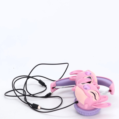Lexibook, Disney Stitch, Skladacie drôtové stereo slúchadlá s obmedzovačom hlasitosti Angel od Disney