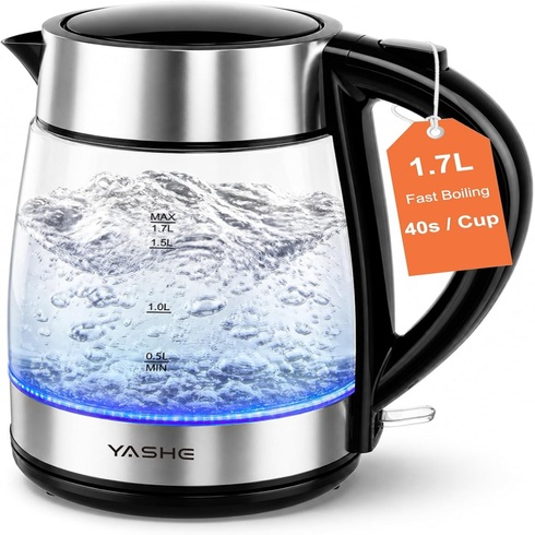 Rýchlovarná kanvica Yasha 1,7L s LED svetlom