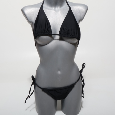 DOULAFASS Bikini Damen Set Sexy Triangel String Bikiny brazilského stylu 2tlg Falten Tanga Bikiny