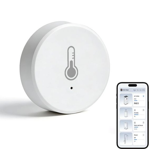 Zigbee senzor teploty a vlhkosti, mini teplotní senzor (vyžaduje Zigbee Hub), chytrý