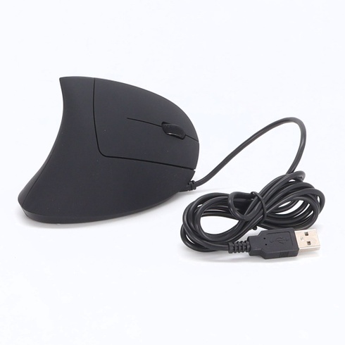 Ergonomická myš TECKNET s USB káblom, 6400 DPI, 6 tlačidiel, Vertikálna myš, Optická počítačová myš