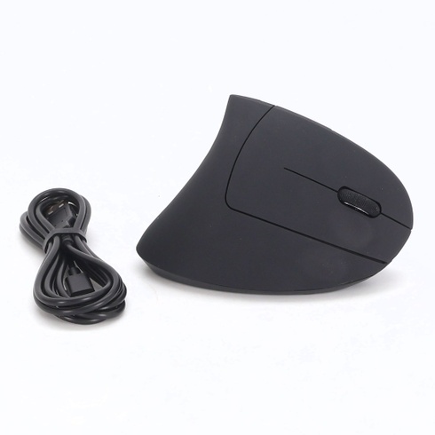 Ergonomická Bluetooth myš TECKNET, dobíjacia bezdrôtová vertikálna myš (BT 5.0/3.0 + 2.4G), 6 úrovní