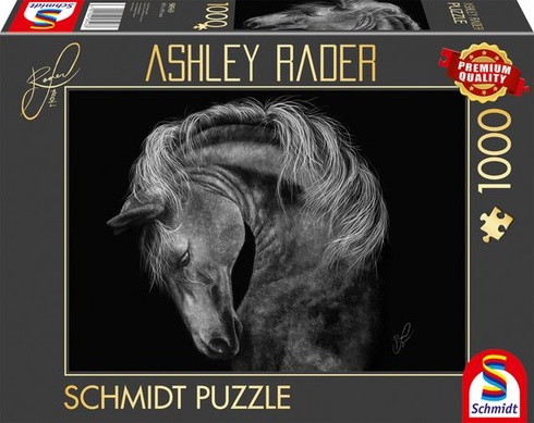 Schmidt Spiele 58543 Síla, kůň, ve znamení síly, Ashley Rader, 1000dílné puzzle, vícebarevné