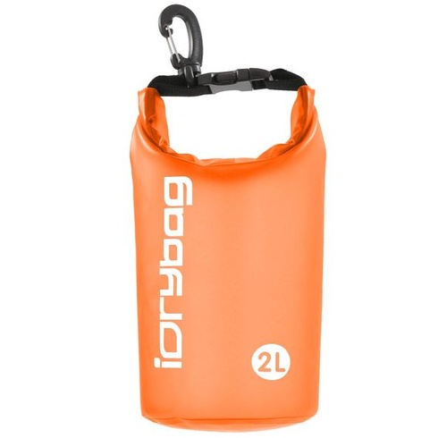 IDRYBAG Priehľadná nepremokavá taška 2L/5L/10L/15L/20L, Malá nepremokavá taška na kajakovanie,