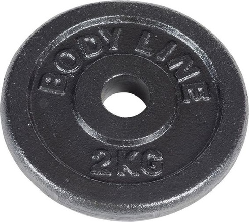 Liatinový kotúč Bodyline pre činku, jednoručné činky a vzpieranie — priemer 25 mm — do posilňovne,