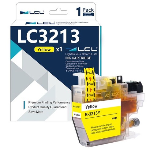 Kompatibilná atramentová kazeta LCL LC-3213 LC-3213Y LC3213Y (1 žltá) náhrada pre Brother DCP-J770
