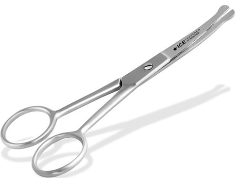 Zahnuté nůžky na srst, nůžky na tlapky, nůžky na psy z nerezové oceli, 11,5 cm