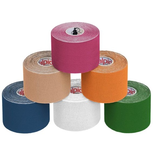 Kineziologické pásky ALPIDEX sada 6 valčekov 5 m x 5 cm sada Physio Sport sada 6 valčekov
